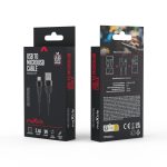 MAXLIFE USB TO MICRO USB DATA CABLE 2.4A 1m black - Image 2