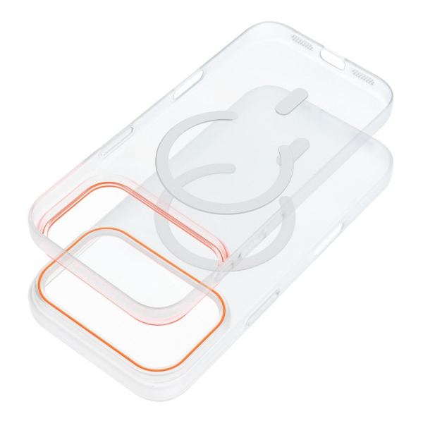 SENSO NEON MAG IPHONE 17 PRO orange/transparent backcover SENSO NEON MAG IPHONE 17 PRO orange/transparent backcover - Image 1
