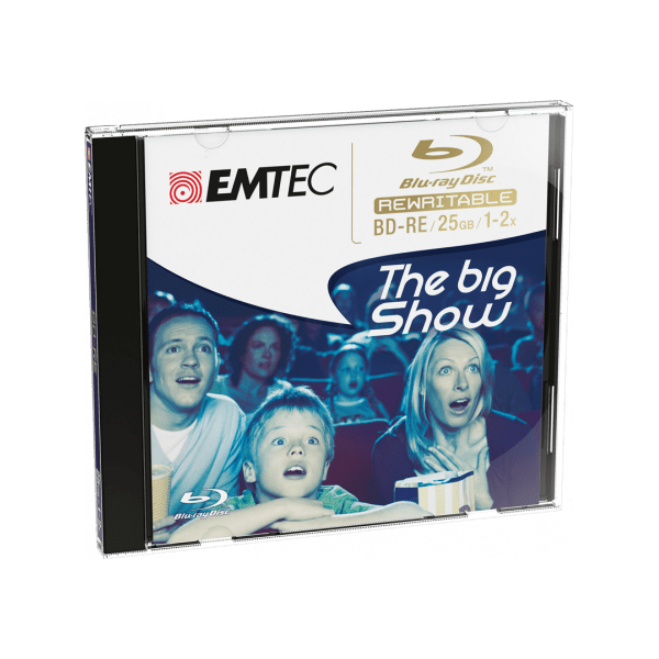 EMTEC BD-RE BLUE RAY REWRITABLE 1-2X 25GB JEWEL CASE EMTEC BD-RE BLUE RAY REWRITABLE 1-2X 25GB JEWEL CASE - Image 1