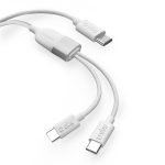 SBS USB Type-C SPLITTER DATA CABLE WITH DUAL USB-C output 60W white