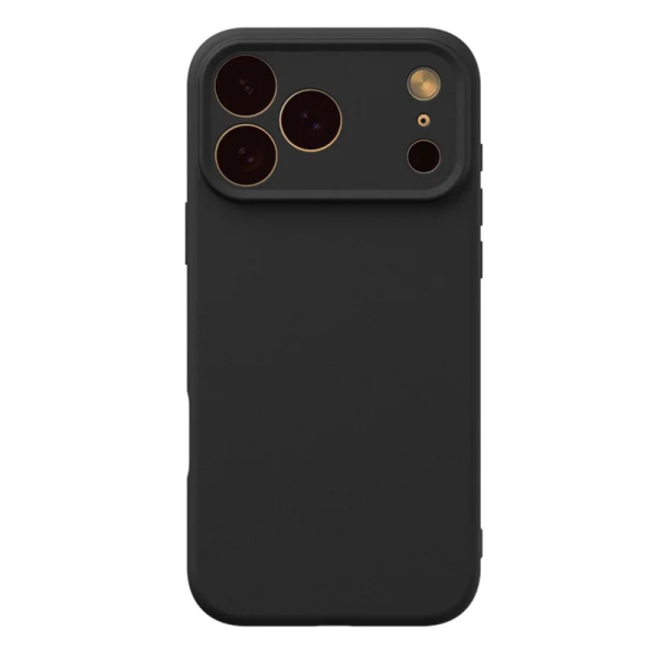 SILICONE BACK BOX IPHONE 17 PRO black backcover SILICONE BACK BOX IPHONE 17 PRO black backcover - Image 1