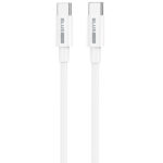 BLUE POWER TYPE C TO TYPE C DATA CABLE 1m 5A white