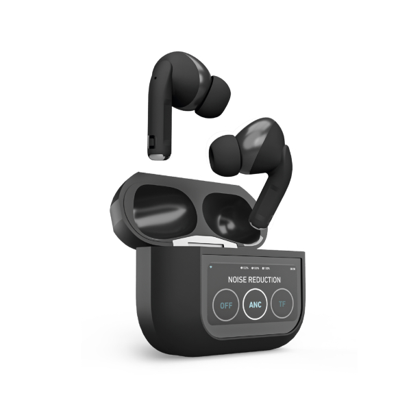 SBS WIRELESS EARPHONES TWS WITH LCD & ANC black SBS WIRELESS EARPHONES TWS WITH LCD & ANC black - Image 1