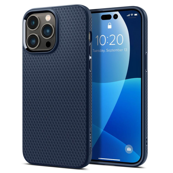 SPIGEN LIQUID AIR IPHONE 15 PRO blue backcover SPIGEN LIQUID AIR IPHONE 15 PRO blue backcover - Image 1