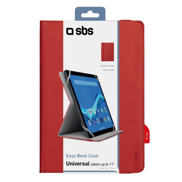 SBS TABLET UNIVERSAL BOOK CASE up to 11' red SBS TABLET UNIVERSAL BOOK CASE up to 11' red - Image 1