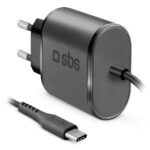 SBS TRAVEL CHARGER FIXED TYPE C 3A black