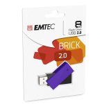 ΣΤΙΚΑΚΙ ΜΝΗΜΗΣ EMTEC 8GB USB 2.0 C352 BRICK violet - Image 2