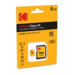 Memory Card microSD KODAK EXTRA PERFORMANCE 8GB CLASS 10 with adapter - Image 2