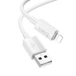 HOCO USB TO LIGHTNING DATA CABLE 1m X107 2.4A white