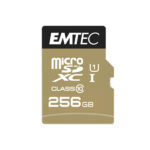 Memory Card microSD EMTEC UHS-I U1 ELITE GOLD 256GB CLASS 10