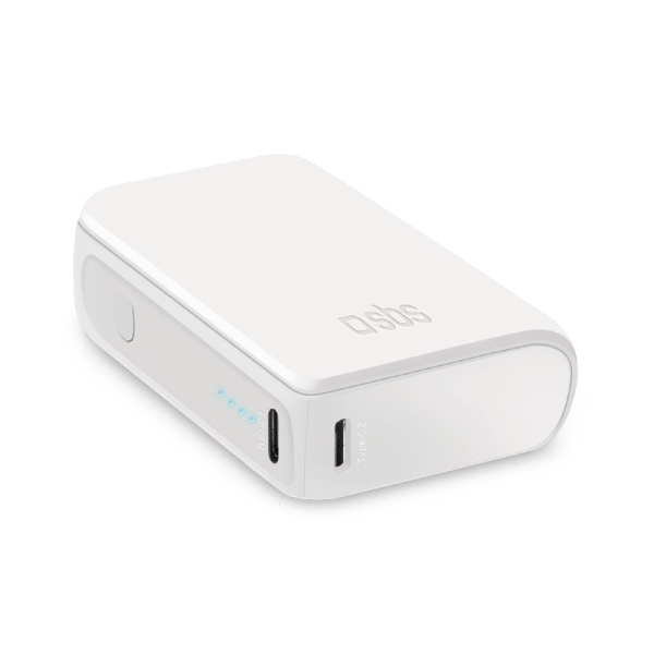 SBS POWERBANK 10000 mAh NANOTUBE 2 PORTS PD 10W white SBS POWERBANK 10000 mAh NANOTUBE 2 PORTS PD 10W white - Image 1