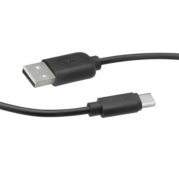EVENERGY by SBS DATA CABLE USB to TYPE C 1.5m black EVENERGY by SBS DATA CABLE USB to TYPE C 1.5m black - Image 1
