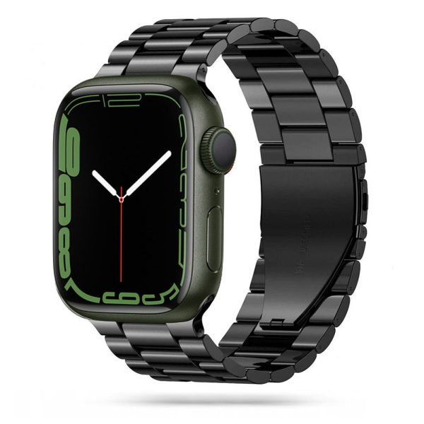 TECH-PROTECT REPLACMENT BAND STAINLESS FOR APPLE WATCH 4 / 5 / 6 / 7 / SE (42 / 44 / 45 MM) black TECH-PROTECT REPLACMENT BAND STAINLESS FOR APPLE WATCH 4 / 5 / 6 / 7 / SE (42 / 44 / 45 MM) black - Image 1