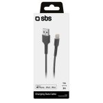 SBS DATA CABLE MFI USB 2.0 to LIGHTNING 1m black - Image 2