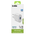 SBS TRAVEL CHARGER 10W 2.1A white - Image 2